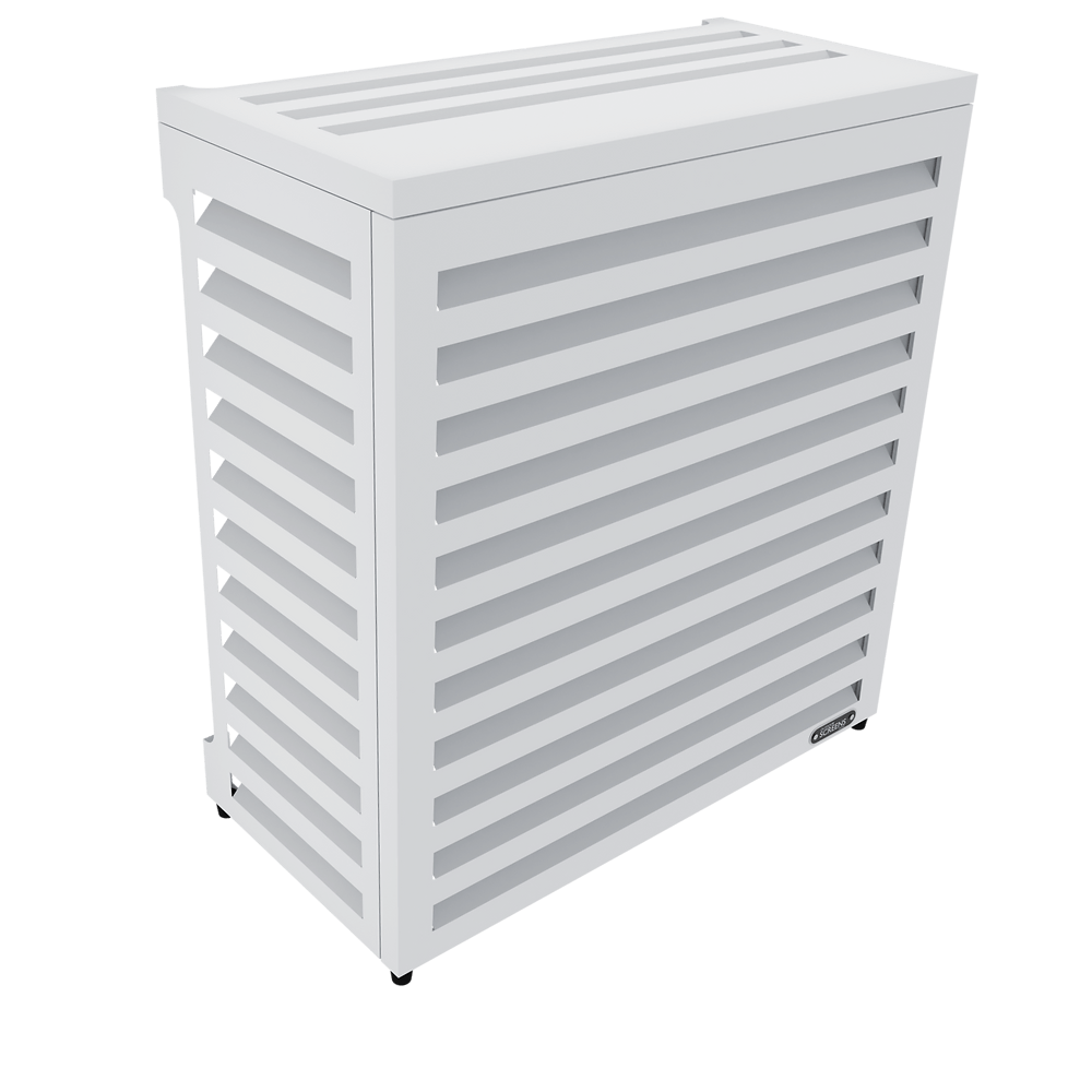 Air Conditioning Cover - AC Aluminium Louvred Screen